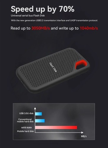 Hard Disk Esterno Portatile SSD USB3.0 da 1TB A 30 TB - Afbeelding 5 van 22