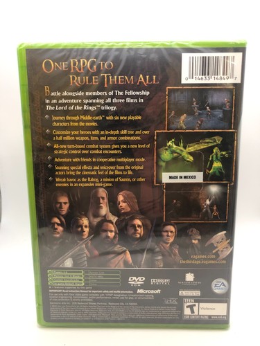 Sealed 2004 XBox Herr der Ringe Third Age Original Release EA Games RPG - Bild 2 von 9