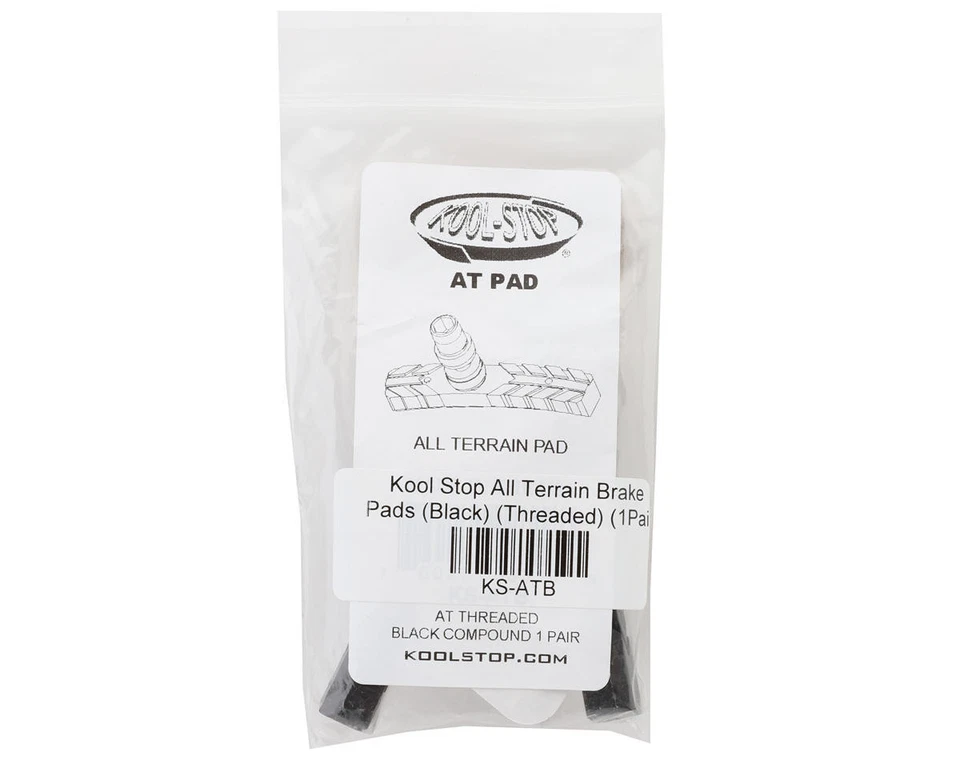 Kool Stop All Terrain Brake Pads (Black) (Threaded) (1 Pair) [KS-ATB] - Image 2 of 2