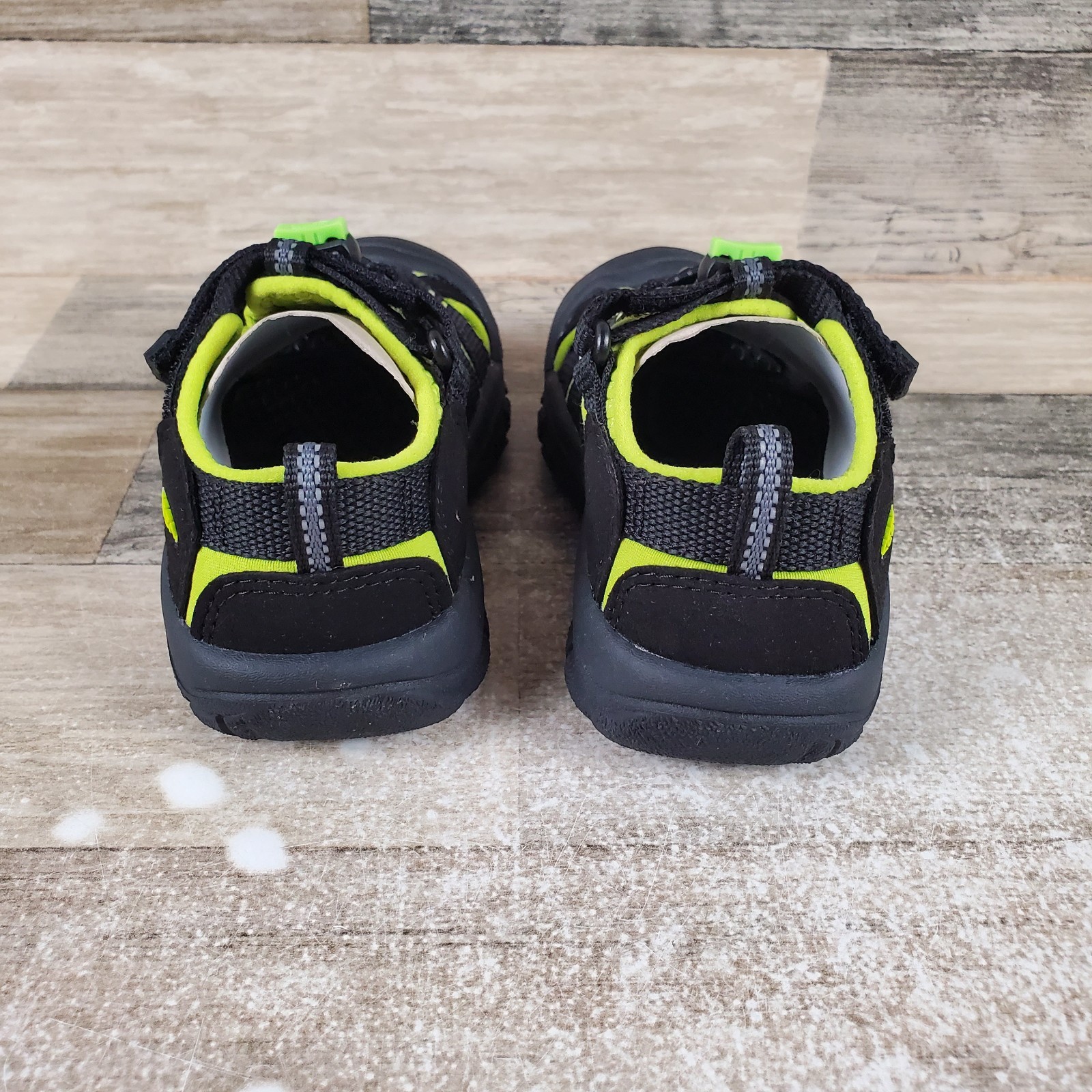 Sandali sportivi per bambini Keen Newport H2 taglia 9 nero verde lime impermeabili scarpe da trekking