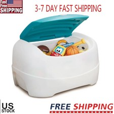 Play 'n Store Lightweight Toy Chest Kids Storage Organizer Toy Box for Playroom