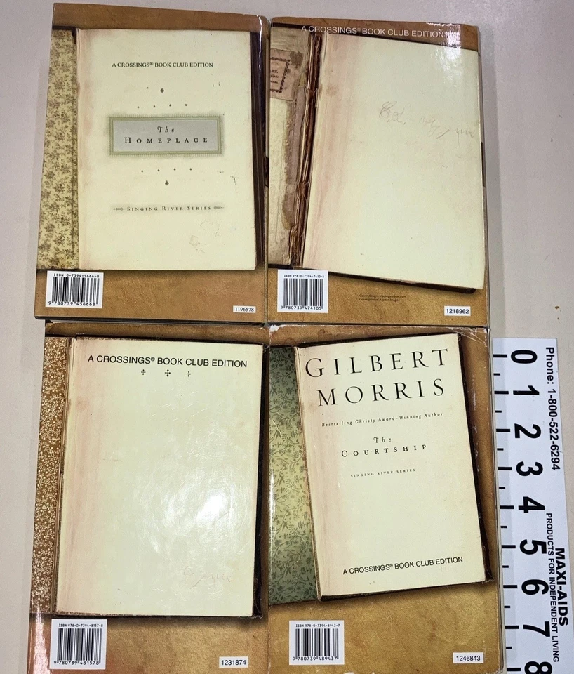 Gilbert Morris Singing River Series Complete Set of 4 HC DJ Zondervan Very Good - Image 3 of 4