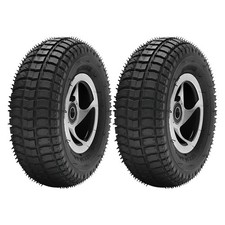 2pc 9x3.50-4 Front Tire Wheel 19mm Fo Transaxle Go Kart Moped Scooter Wheelchair