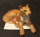 VINTAGE MINIATURE HAGEN RENAKER WILD MOUNTAIN LION CAT W/Card 1995 — photo 1