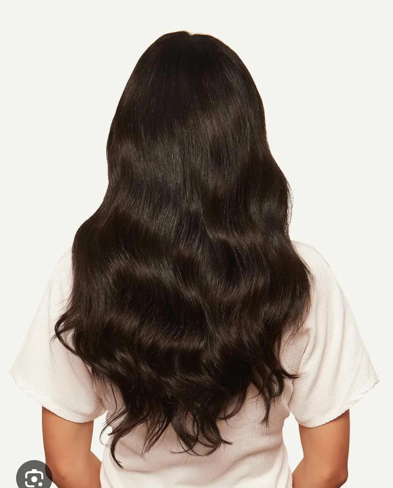 Extensiones de cabello Real Remy Luxy - Clip de 18” en marrón moca 240 g - Nuevas Foto 2 de 3
