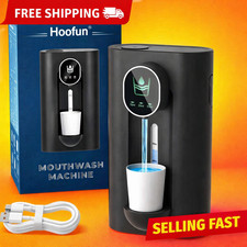 Automatic Mouthwash Dispenser Touchless Wall Mount Bathroom Oral Rinse Holder
