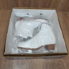 RIEDELL Womens White Leather Boot Figure Ice ...
