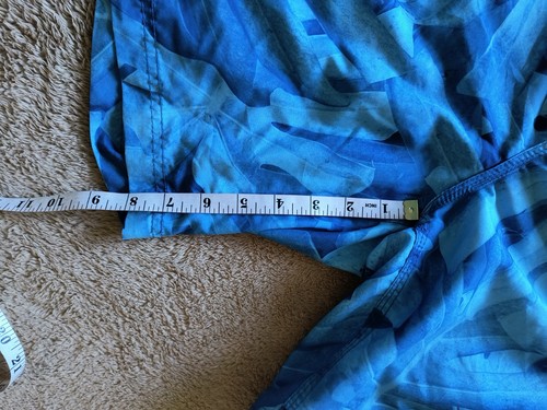 Pantalones Cortos Speedo Board Para Hombre Grandes Azul Estampado Tropical Calzoncillo Incorporado - Imagen 5 de 8