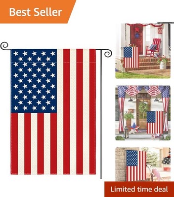 Memorial Day & Patriotic Garden Flag - 12x18 Durable Double-Sided Design