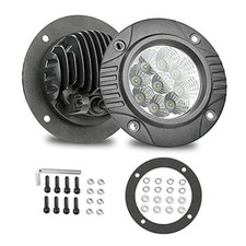 Nirider Flush Mount LED Pods, 2PCS 72W Bumper Lights 5 Inch Flood Beam Driving
