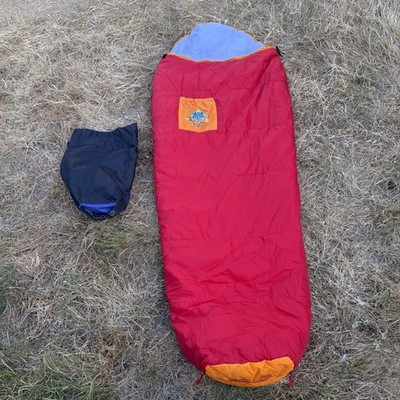 Jack Wolfskin ''Billy the kid'' Kinderschlafsack rot 170x70cm mit Sack