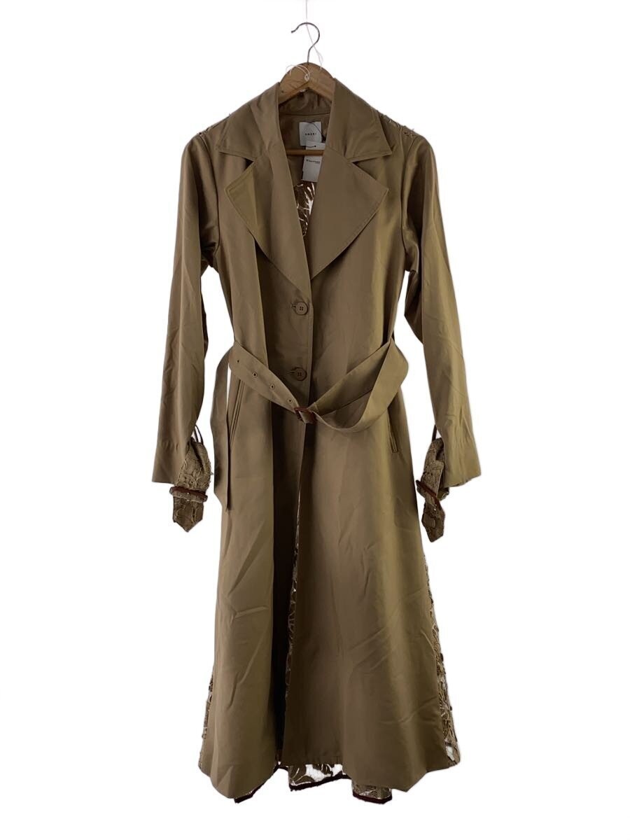 AMERI Women's Beige Polyester Coat Free Size Styl… - image 1