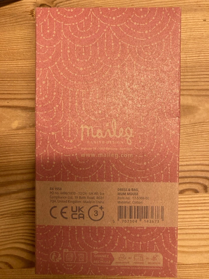 Maileg, Petit Couture: mum mouse Kleid und Tasche, neu/OVP - Bild 2 von 2