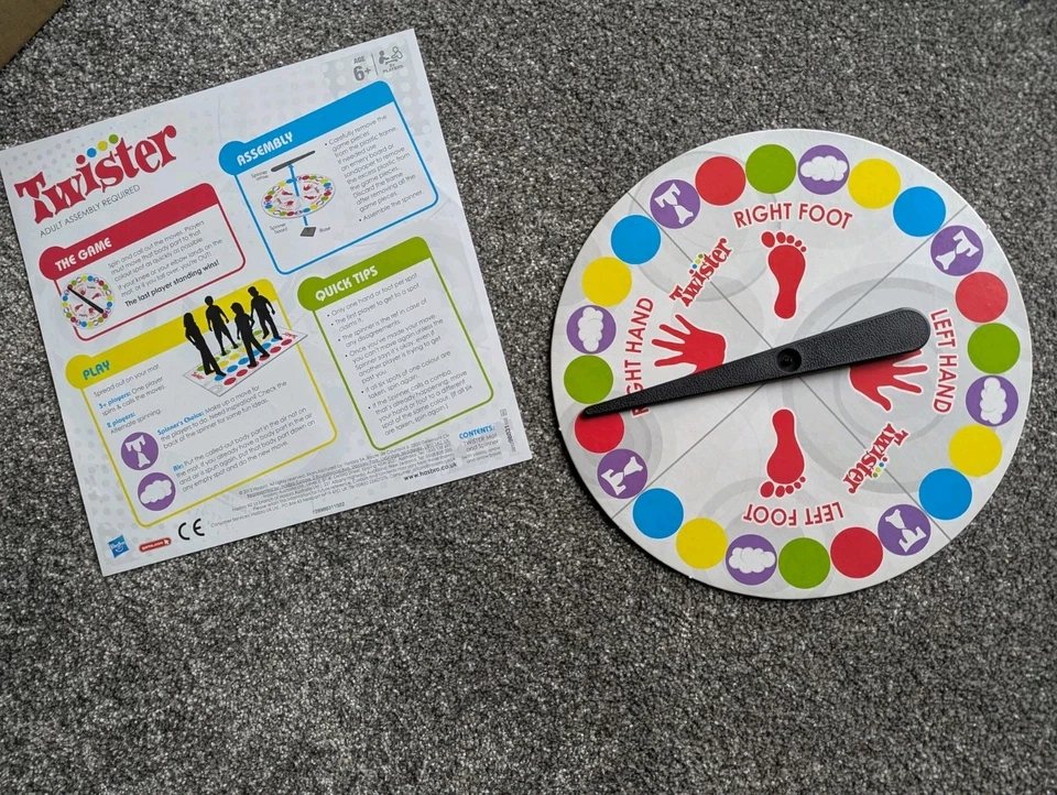 Twister Board Game - Excellent Condition and Complete In Box Hasbro Gaming - Image 3 of 4