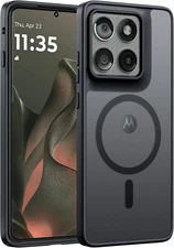 Motorola Edge-2025 Magnetic Case: Matte Textured Militry Grade Drop Protection