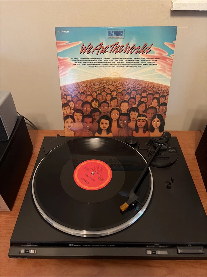 We Are The World Vinyl 12" LP Single USA For Africa PROMO 1ST PRESS NM - Image 4 of 4