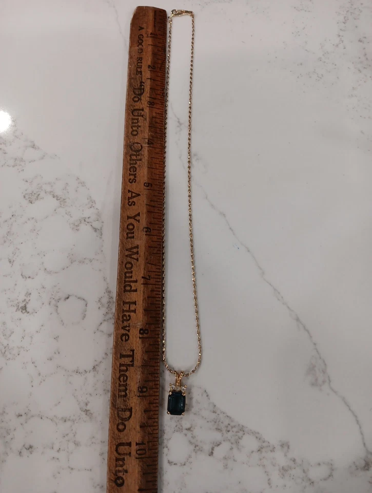 Blue/Green Topaz Necklace - Image 4 of 4