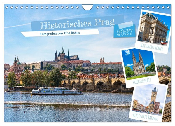 "Calendar 2027 · US Version · Historical Prague (Wall Calendar 2027 12\" × 8\" Land"-image