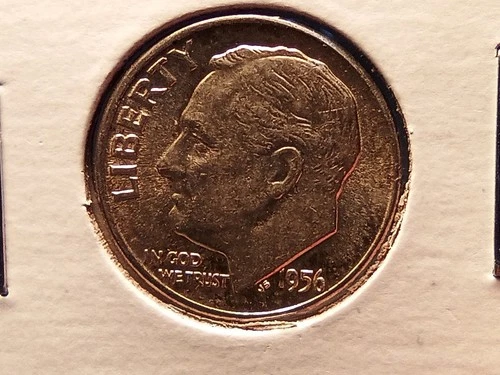 1956 Roosevelt Dime 90% Silver AU Condition or Better