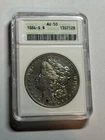 1884-S Morgan Silver Dollar ANACS AU50 Old Soapbox Holder