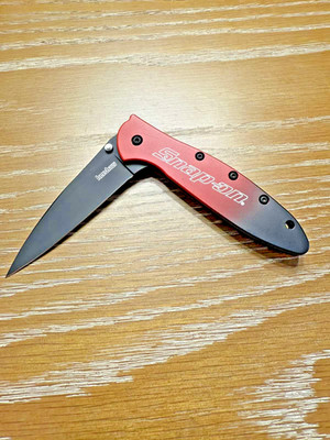 Kershaw Snap-On Leek 1660GRDSO Gradient Red-Black - Made in USA - New Blem