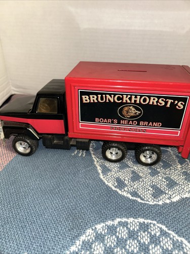 Vintage Ertl Brunckhorst's Boar's Head Int'l Delivery Truck Coin Bank