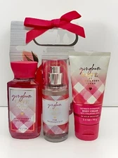 Bath & Body Works 'Gingham Love' Gift Set Travel Shower Gel , Cream and Mist-NEW