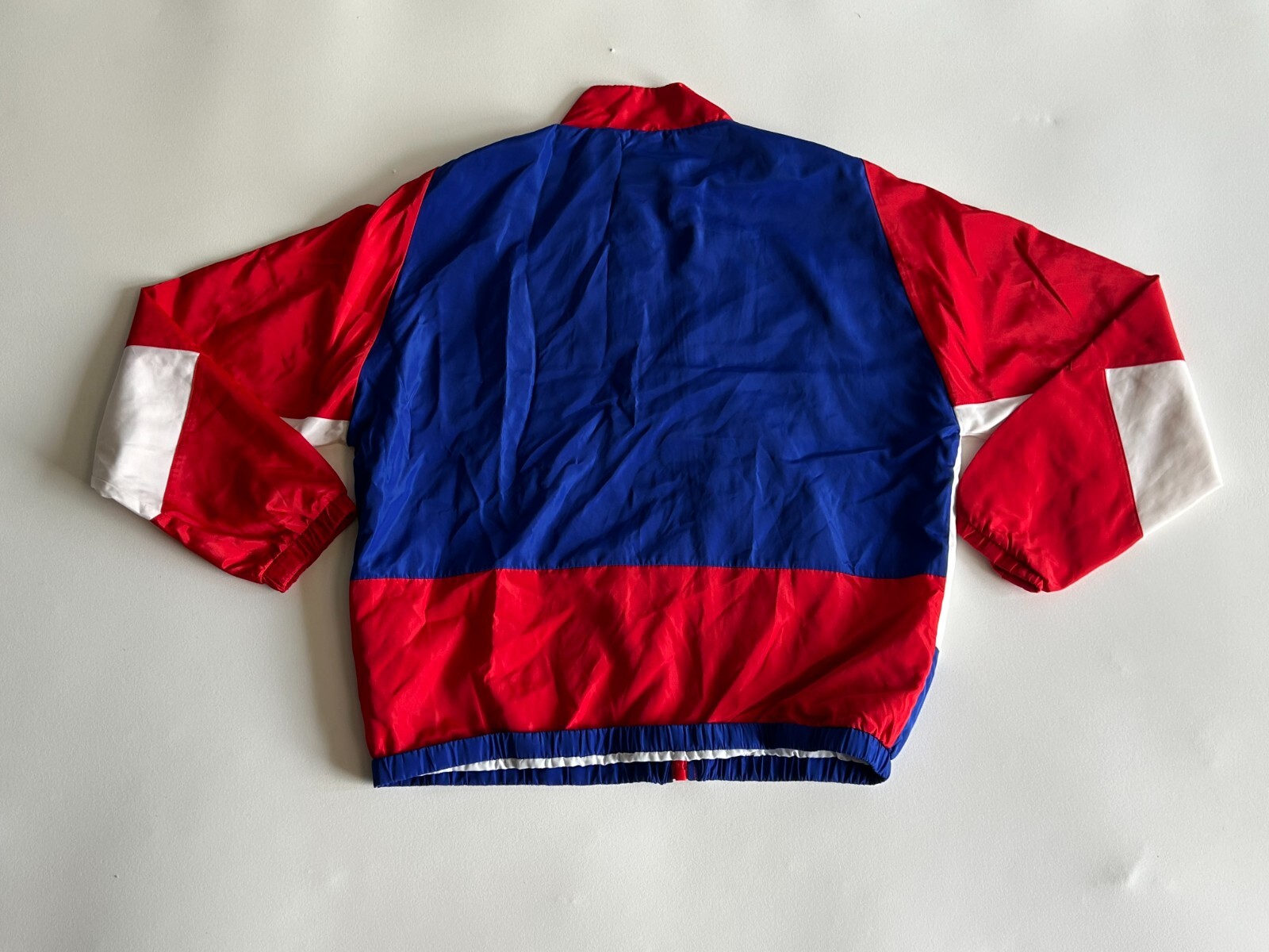 Giacca a vento Forever 21 Pony uomo XL multicolore blocco manica lunga full zip