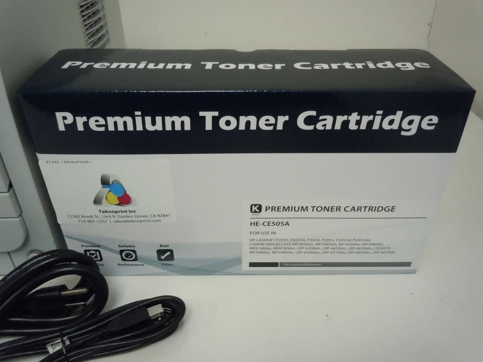 HP LaserJet P2035 Printer + New Compatible 05A Toner Cartridge (USB / Parallel) - Image 4 of 4