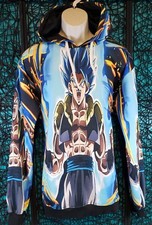 CREACIONES MATHEWS DRAGON BALL Z ANIME ALL OVER PRINT PULLOVER MENS HOODIE XL