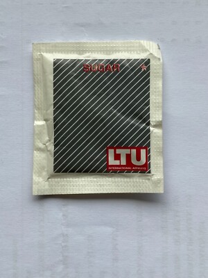 Different airlines & air companies full sugar packets