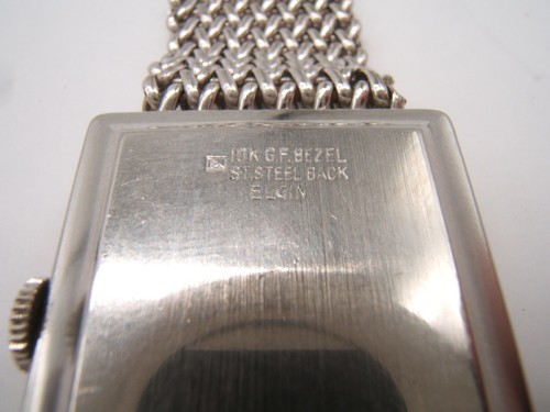 VTG LORD ELGIN WRIST WATCH WOMEN’S WORKING 10K GF BEZEL MESH STRAP 17J 977 - Picture 10 of 12
