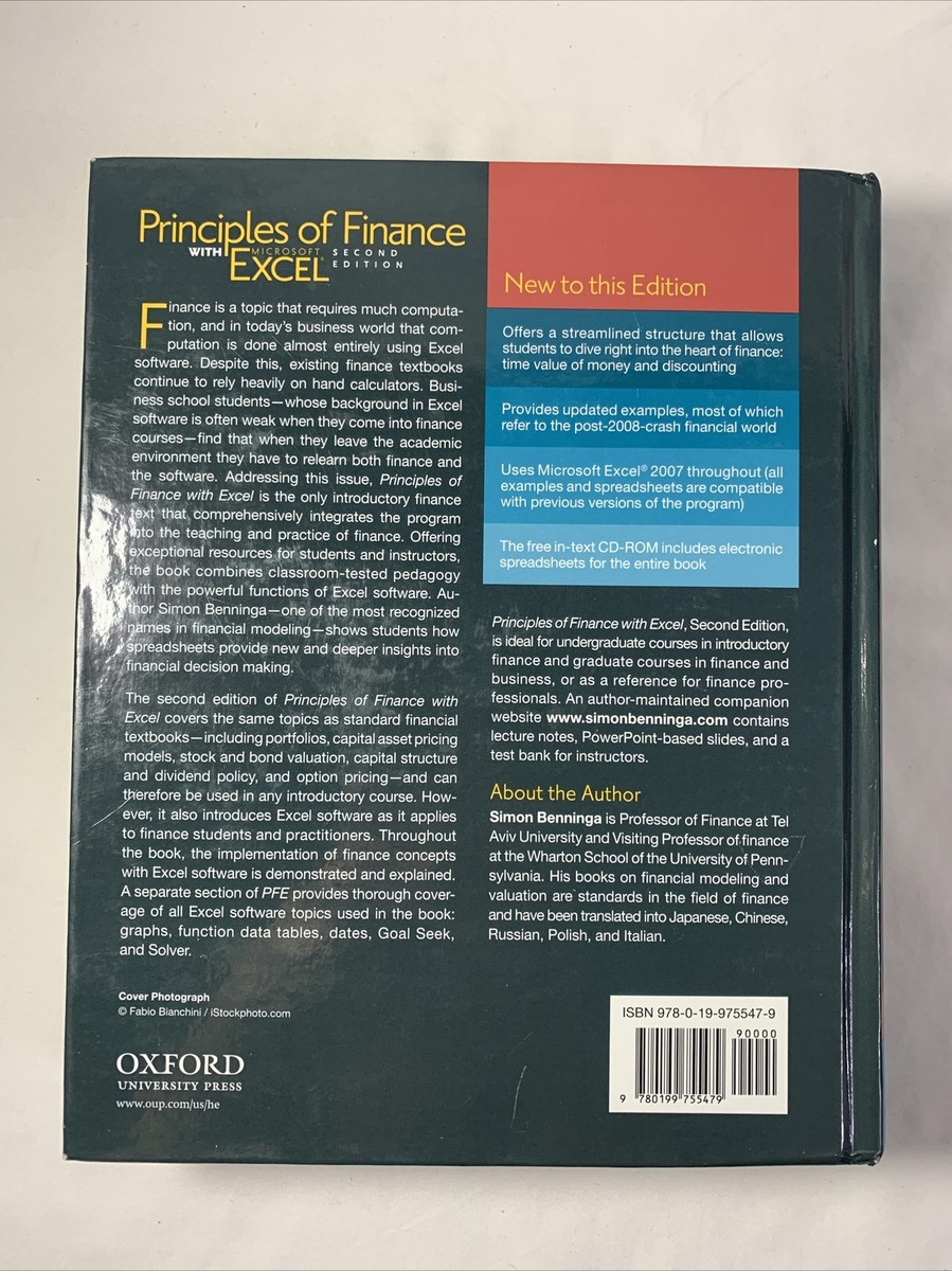 Principles of Finance with Microsoft Excel 2nd Edition ~ Simon