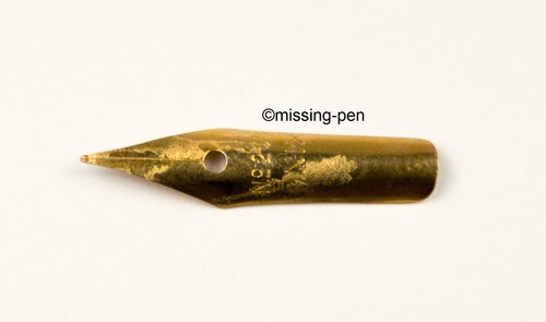 vintage ONYX NO. 294 gold plated single spare nib / vergoldete Ersatzfeder - Picture 2 of 3