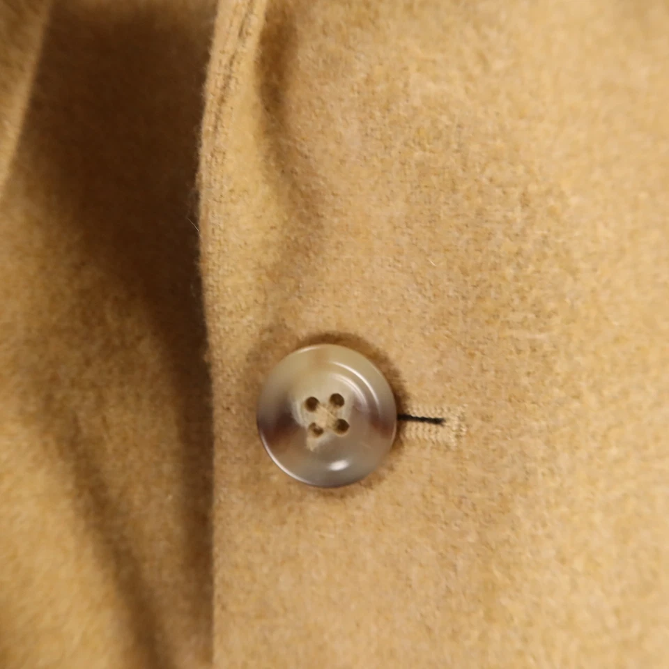 复古法兰绒夹克 M 米色羊毛羊绒拉丝羊毛西装外套运动外套 41R — 第 4/4 张图片