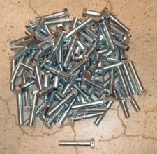 100 PACK 3/8"-16 X 2" Zinc Plated Grade 2 Coarse Hex Head Bolts / Cap Screws