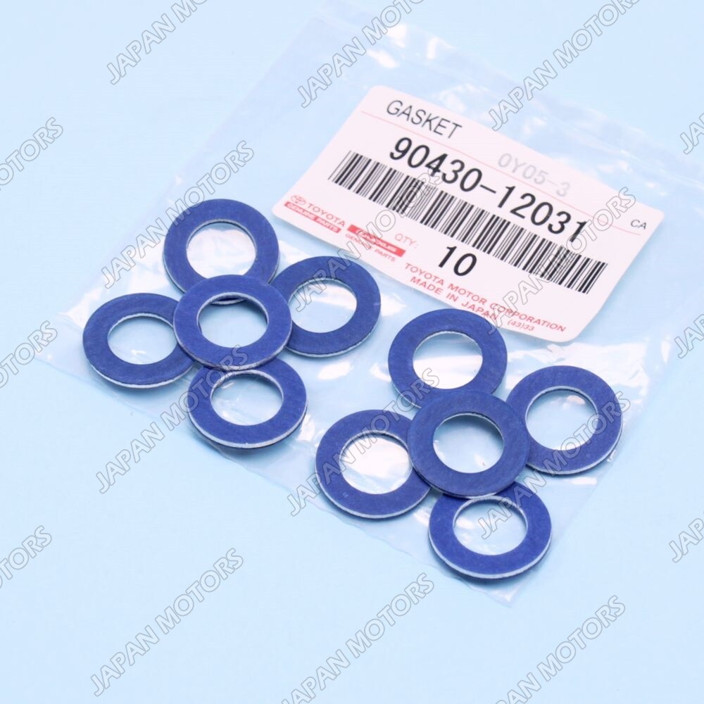 SET of 10 GENUINE TOYOTA LEXUS OIL PAN DRAIN PLUG WASHER GASKET 90430