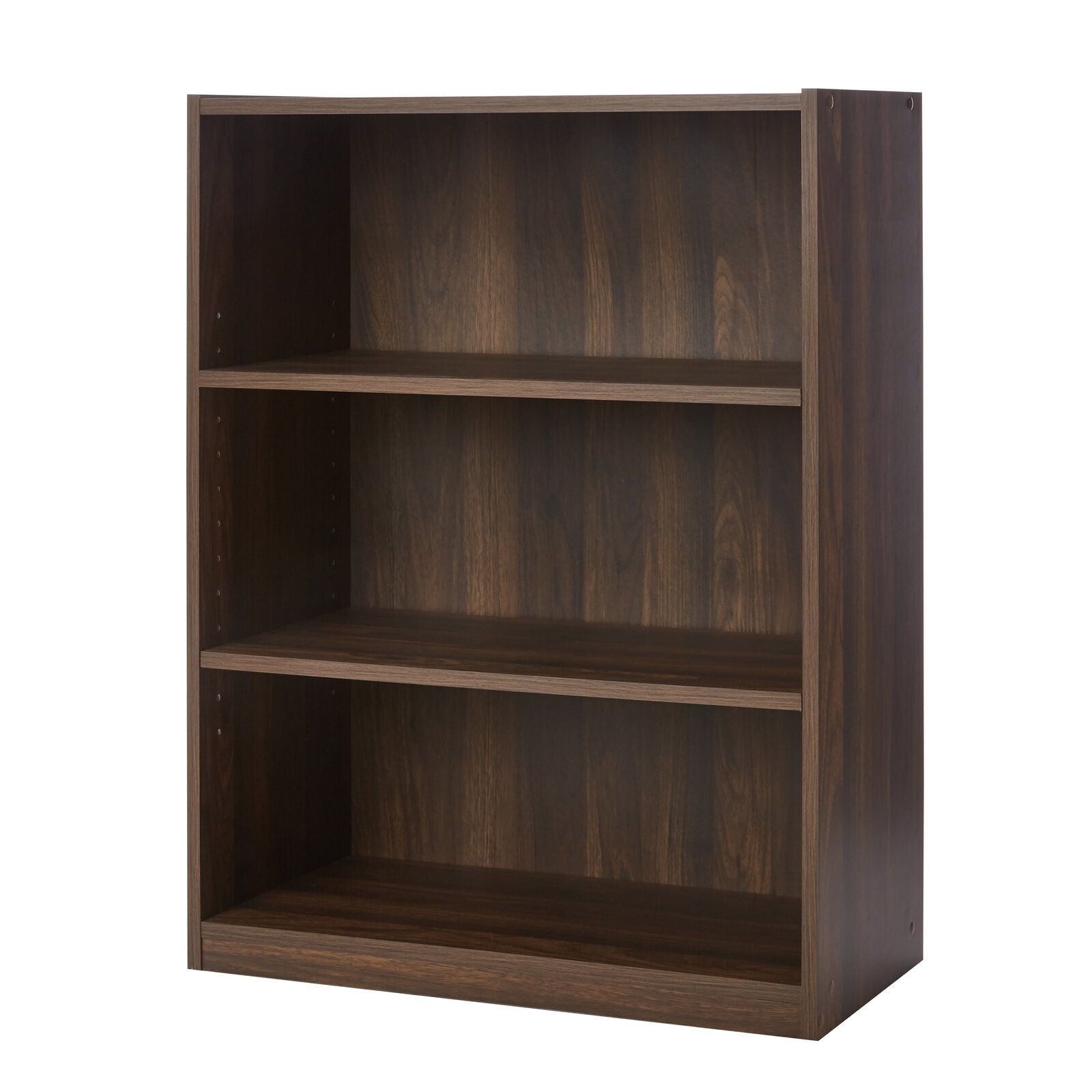 Modern 3-Shelf Adjustable Bookcase Display Cabinet for Stylish Storage