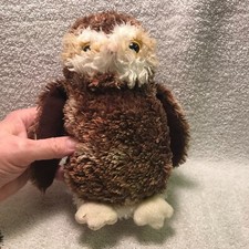 Douglas Cuddle Toys Brown  White Owl Plush Stuffed Animal Toy