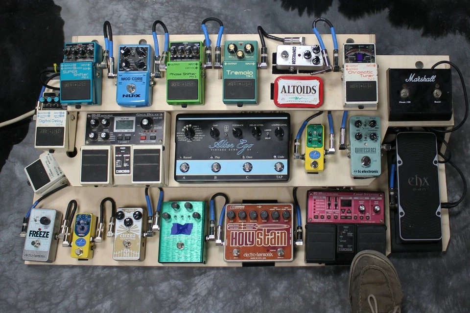  Pedalera de efectos de guitarra soporte de plataforma de 3 niveles | Fit Fender Boss TC | Hecho en EE. UU. Foto 2 de 4