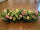 2 Handmade Flower Filled Garden Bed 1:12 scale dollhouse miniature landscaping/ — photo 3