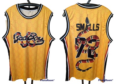 Bad Boy Biggie Smalls Snake Designer Basketball Jersey 3XL(fits 2XL) NEW Unique