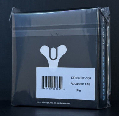 *NEW* *FACTORY SEALED* Destiny 2 AQUANAUT Seal Pin Bungie Rewards