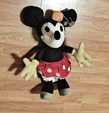 Minnie Mouse Corduroy 19-inch Plush/Stuffed Toy with Velvet Skirt Vintage Style