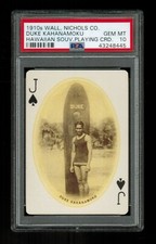 PSA 10 DUKE KAHANAMOKU 1910 Wall Nichols Hawaii Souvenir Playing Card ROOKIE