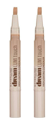2 PACK Maybelline Dream Lumi Touch Highlighting Concealer, # 50 Medium/Deep 
