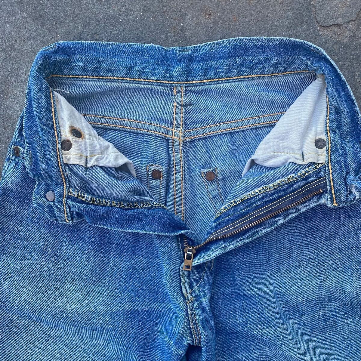 Vintage 1950's Levi's 701 BIG E Hidden Rivets V Stitch Jeans Vintage 1950's Levi's 701 BIG E Hidden Rivets V Stitch Jeans
