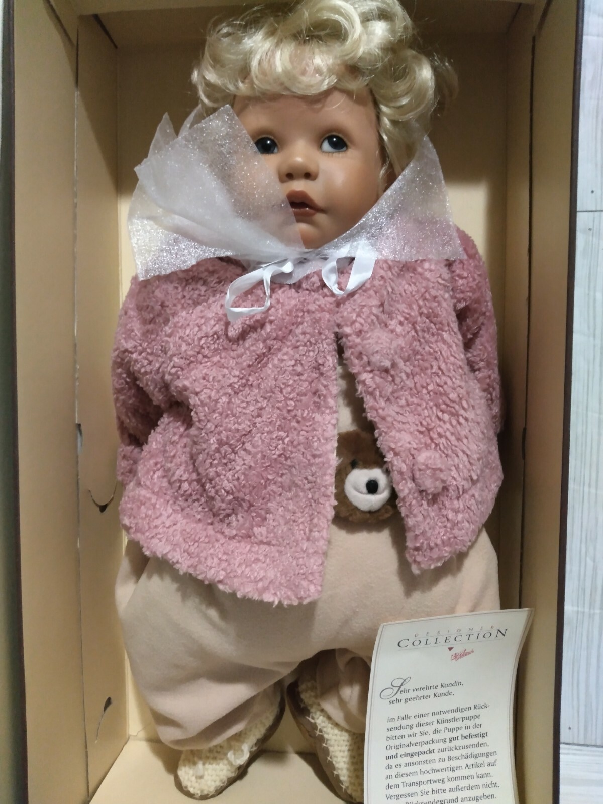 Clara Zapf CreationDoll By H Schwing 2003 with Certificate ,#203