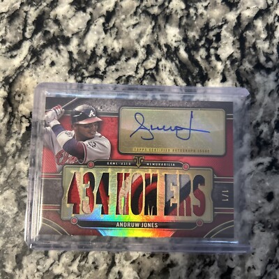 2024 Topps Triple Threads Auto Relic Card Andruw Jones 1/1 Sick Patch🔥 ...
