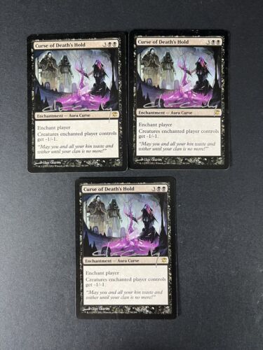 Artist Signed -3 X Curse of Death's Hold - Clint Cearley -Innistrad - Picture 1 of 6